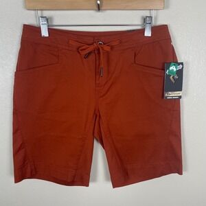 Black Diamond Women's 6 Credo Shorts Burnt Sienna Organic Cotton Stretch NEW